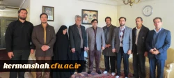 دیدار مسئولین وجمعی ازاساتید ودانشجویان دانشگاه فرهنگیان با خانواده شهیدالهیاری