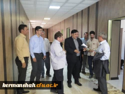 بازدید دکتر کیانی از ساختمان بهسازی شده مدیریت امور پردیس های استان