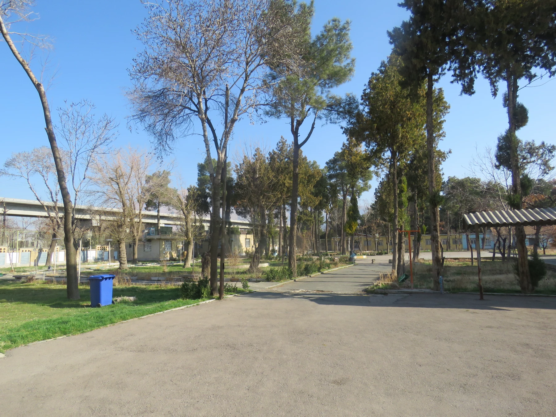 محوطه بسیار زیبای مرکز با درختهای سرو و کاج  چشم انداز بی نظیر را ایجاد کرده است.