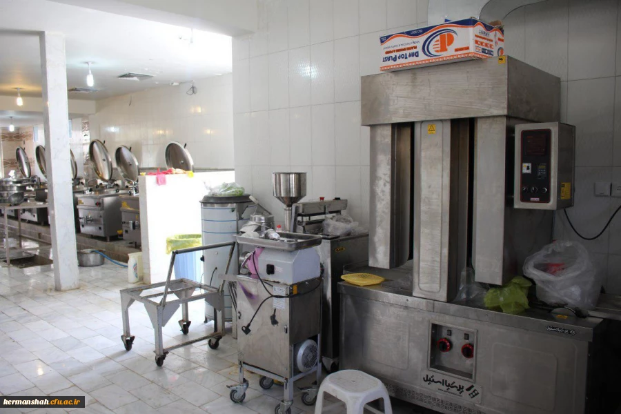 تجهیز و صنعتی کردن آشپزخانه مرکزی دانشگاه فرهنگیان استان کرمانشاه