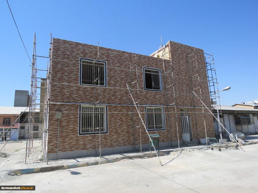 بهسازی و تعمیر ساختمان جدید سلف سرویس و سالن مطالعه