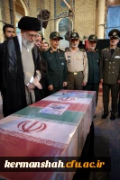 وداع پرشور مردم تهران با پیکر شهید حججی / آغاز باشکوه مراسم تشییع + حضور امام خامنه ای در کنار پیکر مطهر شهید حججی + تصاویر  2