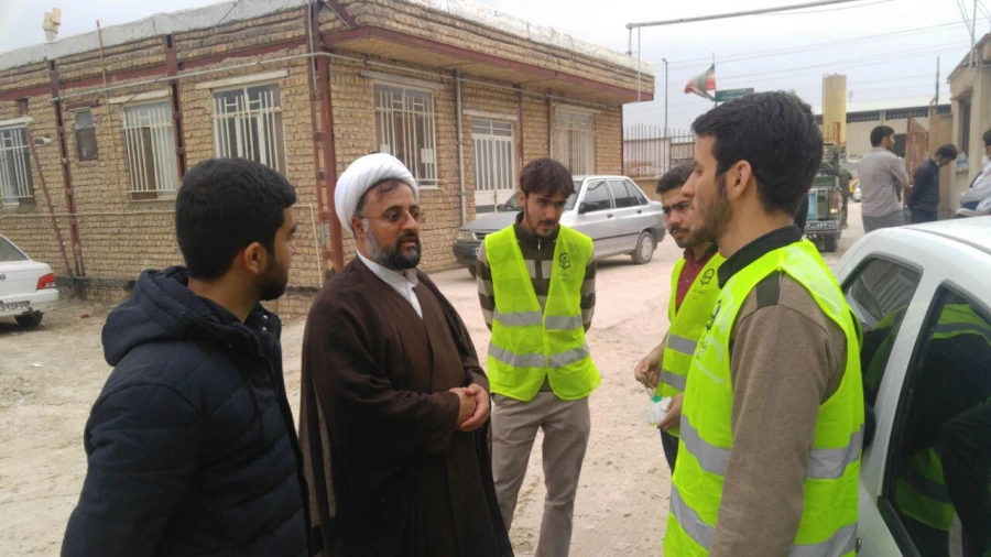 دیدار حجت الاسلام و المسلمین صاحب الامری با  زلزله زدگان شهرستان سرپل ذهاب و قصرشیرین 5