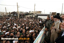 دیدار حجت الاسلام و المسلمین صاحب الامری با  زلزله زدگان شهرستان سرپل ذهاب و قصرشیرین 7