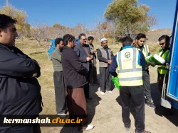 گزارش تصویری از کمک رسانی دانشگاه فرهنگیان به زلزله زدگان 8