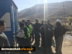 گزارش تصویری از کمک رسانی دانشگاه فرهنگیان به زلزله زدگان 9