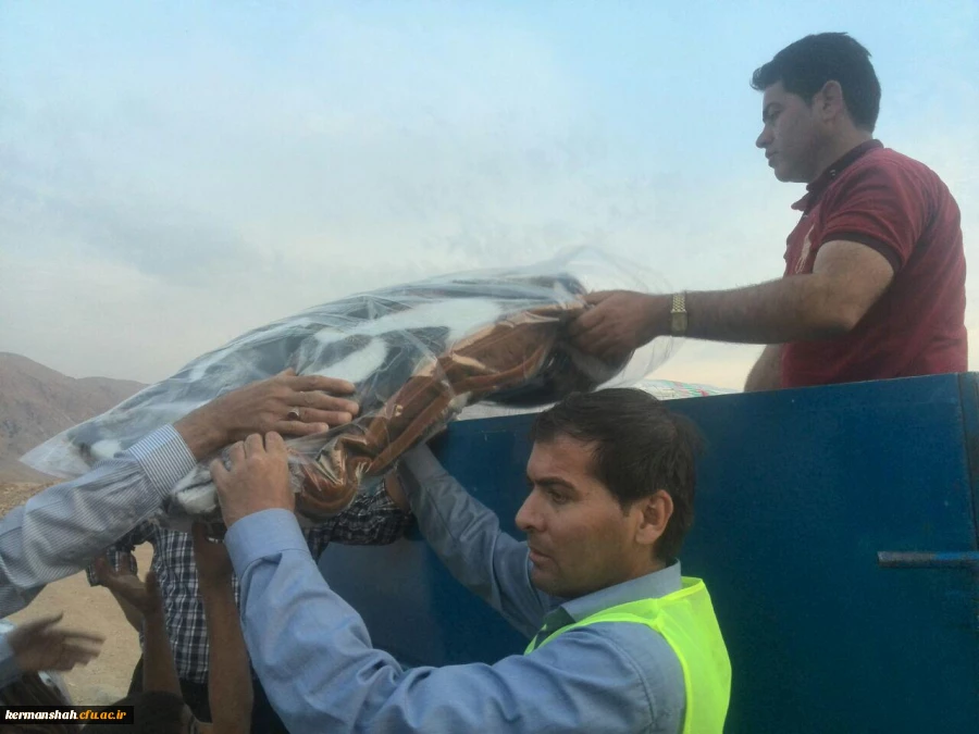 گزارش تصویری از کمک رسانی دانشگاه فرهنگیان به زلزله زدگان 60