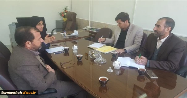 اولین جلسه مشترک سرپرست جدید دانشگاه فرهنگیان کرمانشاه با ریاست و معاونت پردیس شهید صدوقی 2