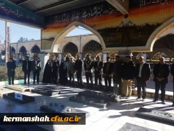 حضور کارکنان دانشگاه فرهنگیان در مراسم غبارروبی مزار شهدا  + تصاویر 5