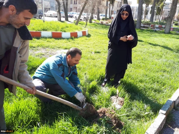 برنامه بزرگداشت هفته منابع طبیعی و روز درخت کاری در پردیس شهید صدوقی برگزار گردید 8
