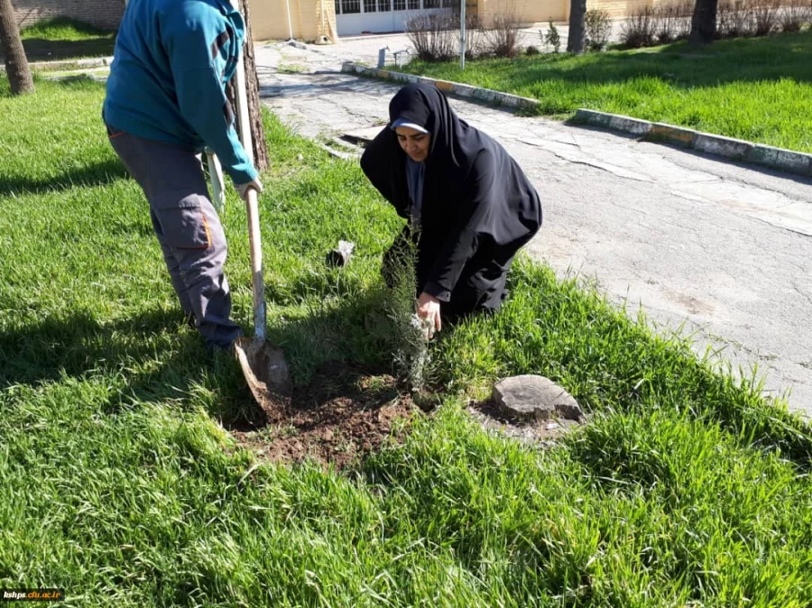 برنامه بزرگداشت هفته منابع طبیعی و روز درخت کاری در پردیس شهید صدوقی برگزار گردید 9