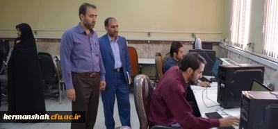 بازدید دکتر محمدی از برگزاری آزمون مجازی آنلاین بخش عترت ومعارف دینی بیست ونهمین جشنواره مسابقات فرهنگی وهنری