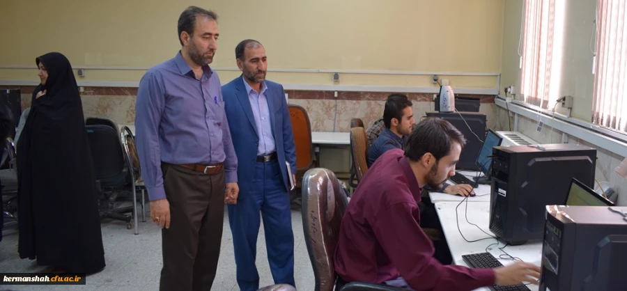 بازدید دکتر محمدی از برگزاری آزمون مجازی آنلاین بخش عترت ومعارف دینی بیست ونهمین جشنواره مسابقات فرهنگی وهنری  2