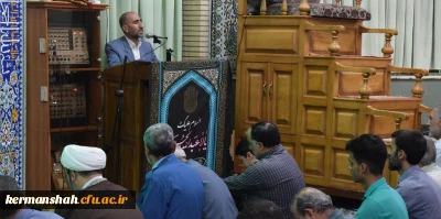 سخنرانی مدیریت امور پردیس های استان کرمانشاه در هفته دولت