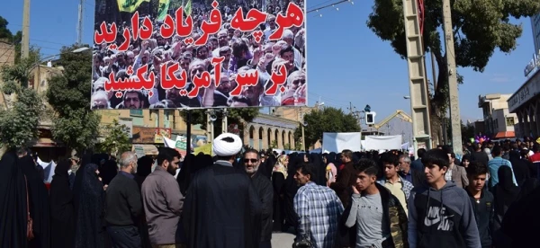 حضور پرشور وگسترده کارکنان ، اساتید ودانشجویان دانشگاه فرهنگیان کرمانشاه در راهپیمایی 13 آبان ماه 1398 5