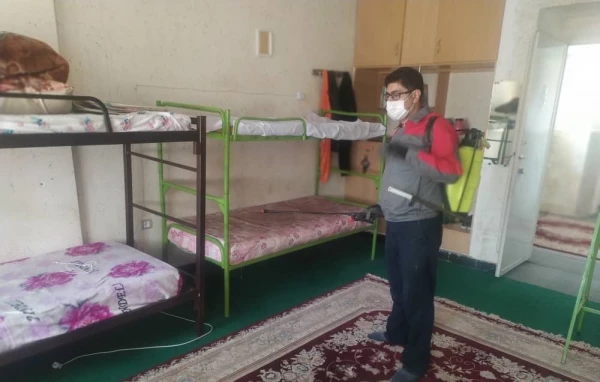 ضدعفونی و گندزدایی پردیس ها و مراکز دانشگاه فرهنگیان استان کرمانشاه 2