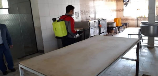 ضدعفونی و گندزدایی پردیس ها و مراکز دانشگاه فرهنگیان استان کرمانشاه 3