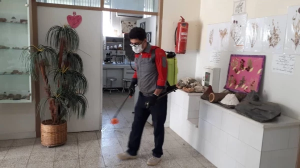 ضدعفونی و گندزدایی پردیس ها و مراکز دانشگاه فرهنگیان استان کرمانشاه 4