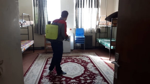 ضدعفونی و گندزدایی پردیس ها و مراکز دانشگاه فرهنگیان استان کرمانشاه 5