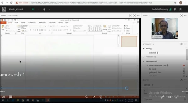 گزارش اقدامات انجام شده جهت تشکیل کلاس های دانشگاه فرهنگیان کرمانشاه به صورت مجازی 2