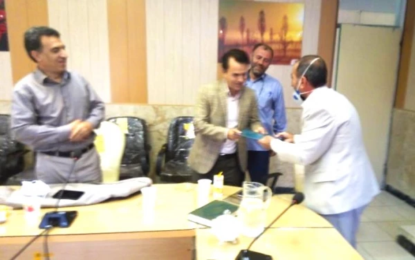 مراسم تکریم ومعارفه معاون اموردانشجویی ومنابع توسعه پردیس شهید رجایی برگزارشد. 3