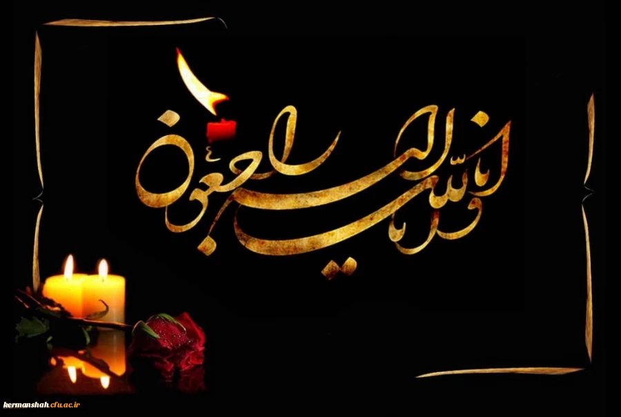 پیام تسلیت مدیریت امور پردیس های استان به معاون آموزشی پردیس شهید صدوقی 2