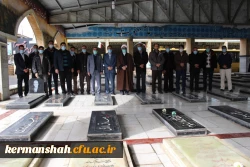 تجدید میثاق دانشگاهیان دانشگاه فرهنگیان کرمانشاه با شهدا 2