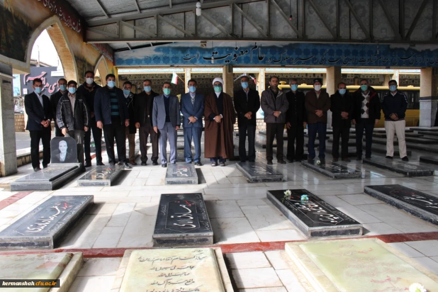 تجدید میثاق دانشگاهیان دانشگاه فرهنگیان کرمانشاه با شهدا 2