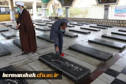 تجدید میثاق دانشگاهیان دانشگاه فرهنگیان کرمانشاه با شهدا 5