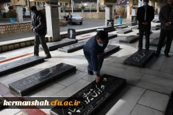 تجدید میثاق دانشگاهیان دانشگاه فرهنگیان کرمانشاه با شهدا 6