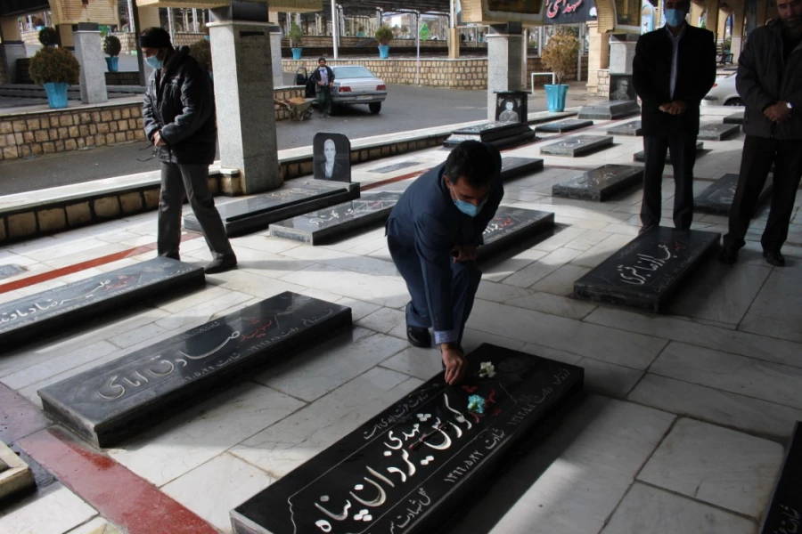 تجدید میثاق دانشگاهیان دانشگاه فرهنگیان کرمانشاه با شهدا 6