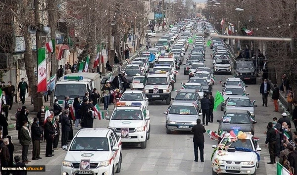 حضور پرشور دانشگاه فرهنگیان کرمانشاه در راهپیمایی خودرویی یوا... ۲۲ بهمن 1399 2