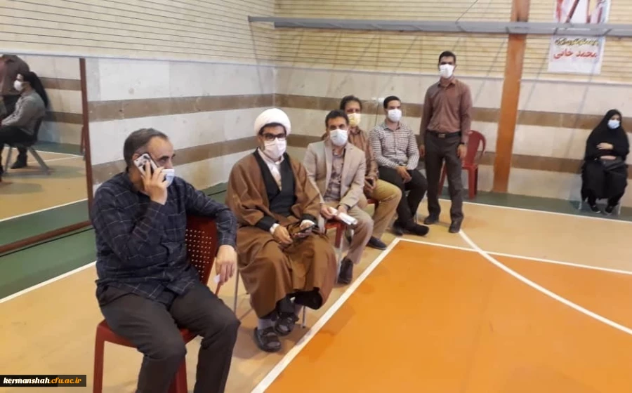 واکسیناسیون استادان ، کارکنان و دانشجو معلمان دانشگاه فرهنگیان استان کرمانشاه  2