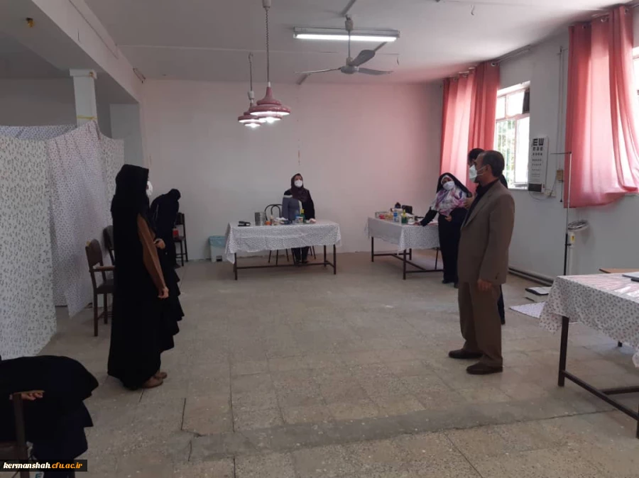 بازدید مدیر امورپردیس های استان از فرایند انجام مصاحبه معرفی شدگان چند برابر ظرفیت دانشگاه فرهنگیان  2