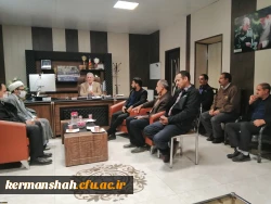دیدار با دکتر عظیمی ریاست جدید امور پردیس های دانشگاه فرهنگیان کرمانشاه 4