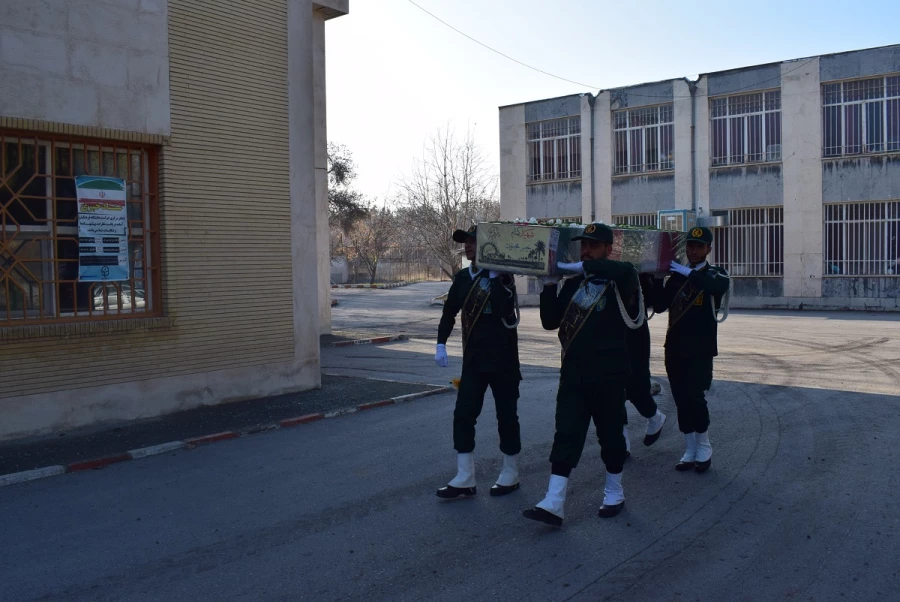 آئین تشییع و تدفین پیکر شهید گمنام دردانشگاه فرهنگیان کرمانشاه 3