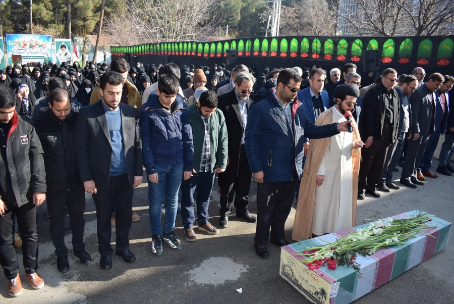 آئین تشییع و تدفین پیکر شهید گمنام دردانشگاه فرهنگیان کرمانشاه 10