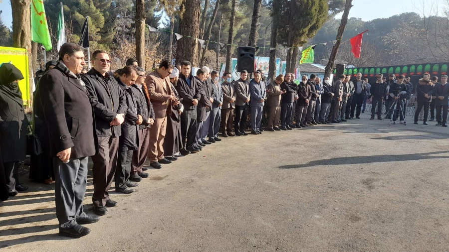 آئین تشییع و تدفین پیکر شهید گمنام دردانشگاه فرهنگیان کرمانشاه 24