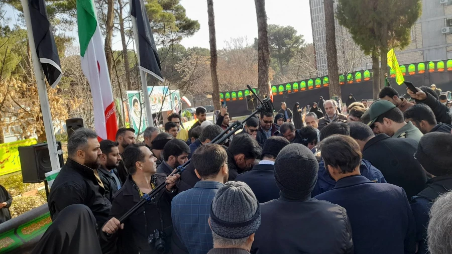 آئین تشییع و تدفین پیکر شهید گمنام دردانشگاه فرهنگیان کرمانشاه 25