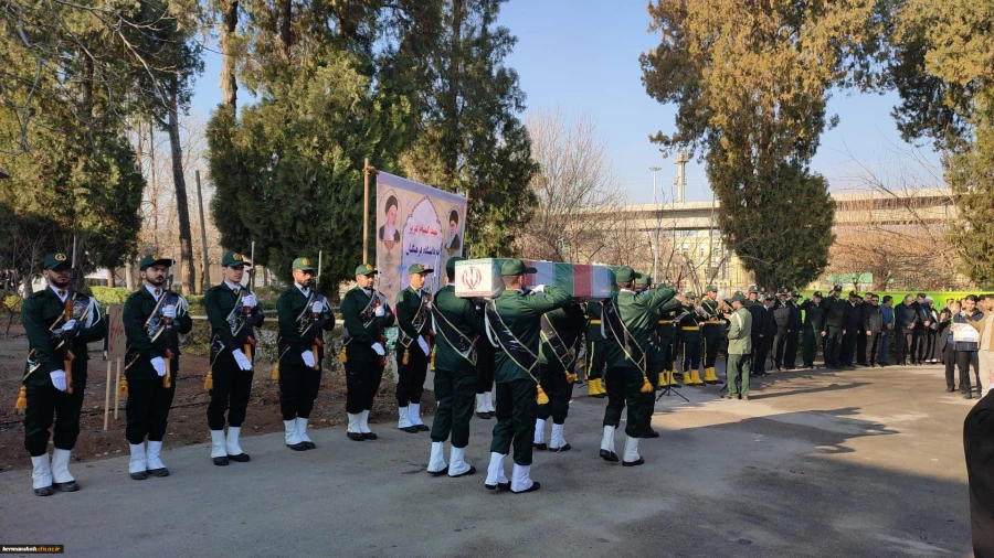 آئین تشییع و تدفین پیکر شهید گمنام دردانشگاه فرهنگیان کرمانشاه 30