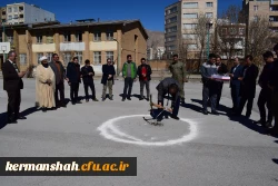 کلنگ زنی سالن ورزشی چند منظوره سرپوشیده پردیس شهید رجایی به زمین زده شد 7