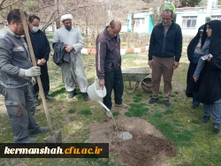 مراسم درختکاری به یاد شهدای دانشجو معلم مرکز 3