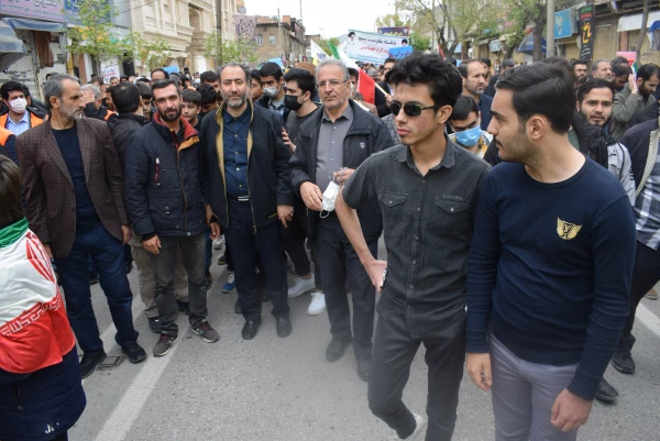 حماسه حضور انقلابی جامعه دانشگاه فرهنگیان کرمانشاه در راهپیمایی روز جهانی قدس 5