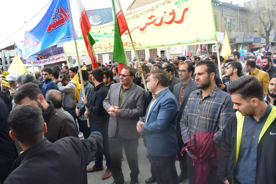 حماسه حضور انقلابی جامعه دانشگاه فرهنگیان کرمانشاه در راهپیمایی روز جهانی قدس 6