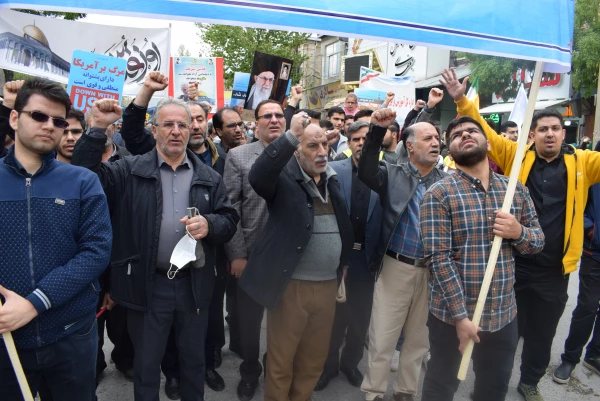 حماسه حضور انقلابی جامعه دانشگاه فرهنگیان کرمانشاه در راهپیمایی روز جهانی قدس 9