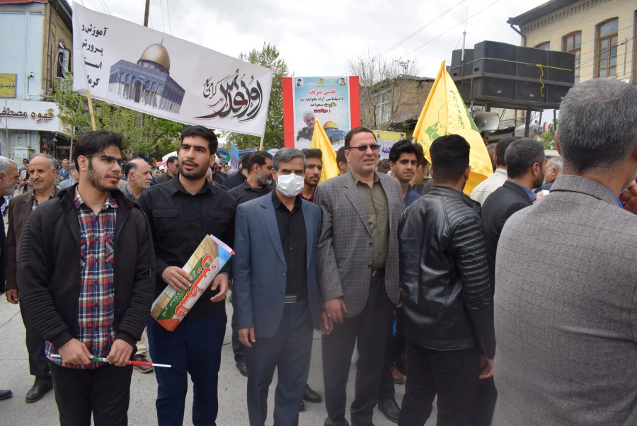 حماسه حضور انقلابی جامعه دانشگاه فرهنگیان کرمانشاه در راهپیمایی روز جهانی قدس 11