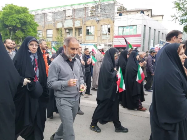 روز جمعه 26 فروردین 1402 بیست و سوم رمضان الکریم :
شرکت دانشجو معلمان ، اساتید و مسئولین دانشگاه فرهنگیان مراسم روز جهانی قدس

روز جمعه 26 فروردین 1402 بیست و سوم رمضان الکریم :
شرکت دانشجو معلمان ، اساتید و مسئولین دانشگاه فرهنگیان مراسم روز جهانی قد