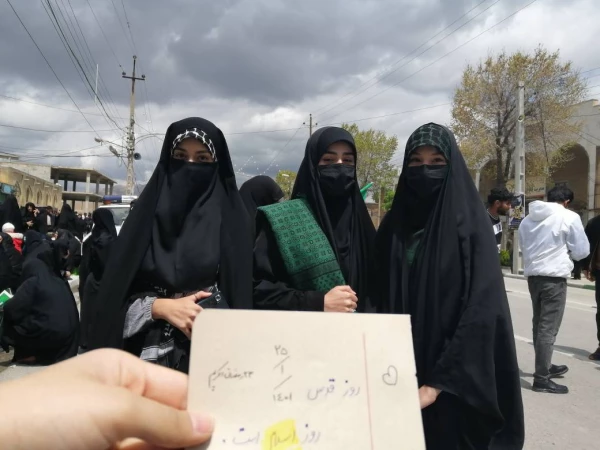 روز جمعه 26 فروردین 1402 بیست و سوم رمضان الکریم :
شرکت دانشجو معلمان ، اساتید و مسئولین دانشگاه فرهنگیان مراسم روز جهانی قدس

روز جمعه 26 فروردین 1402 بیست و سوم رمضان الکریم :
شرکت دانشجو معلمان ، اساتید و مسئولین دانشگاه فرهنگیان مراسم روز جهانی قد