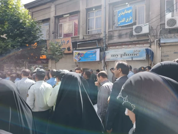 حضور کارکنان دانشگاه فرهنگیان درآیین تشییع«سجاد امیری» شهید بسیجی حافظ امنیت 3