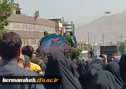 حضور کارکنان دانشگاه فرهنگیان درآیین تشییع«سجاد امیری» شهید بسیجی حافظ امنیت 4